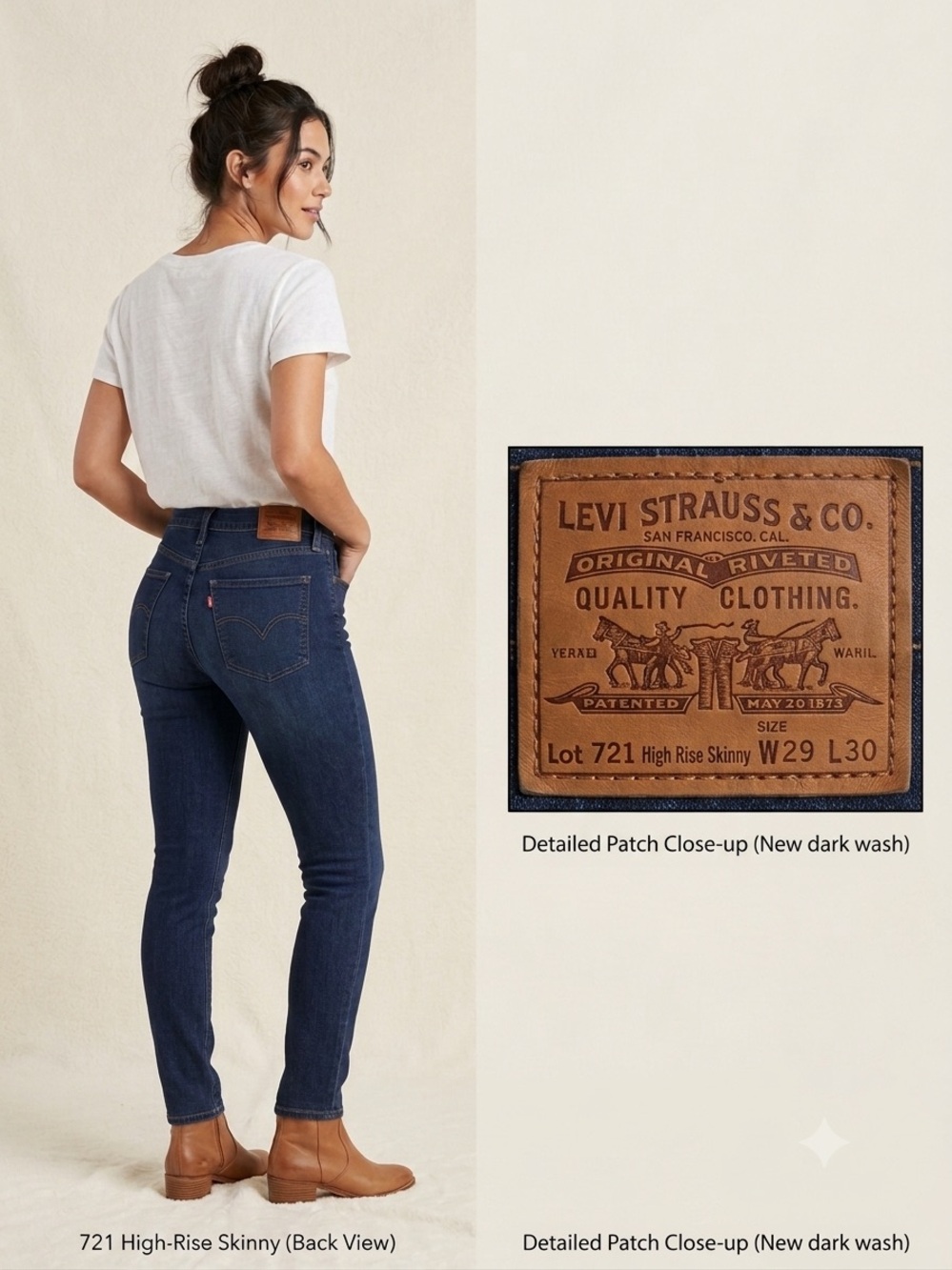 Levi's High-Rise Skinny Jeans - Dark Blue